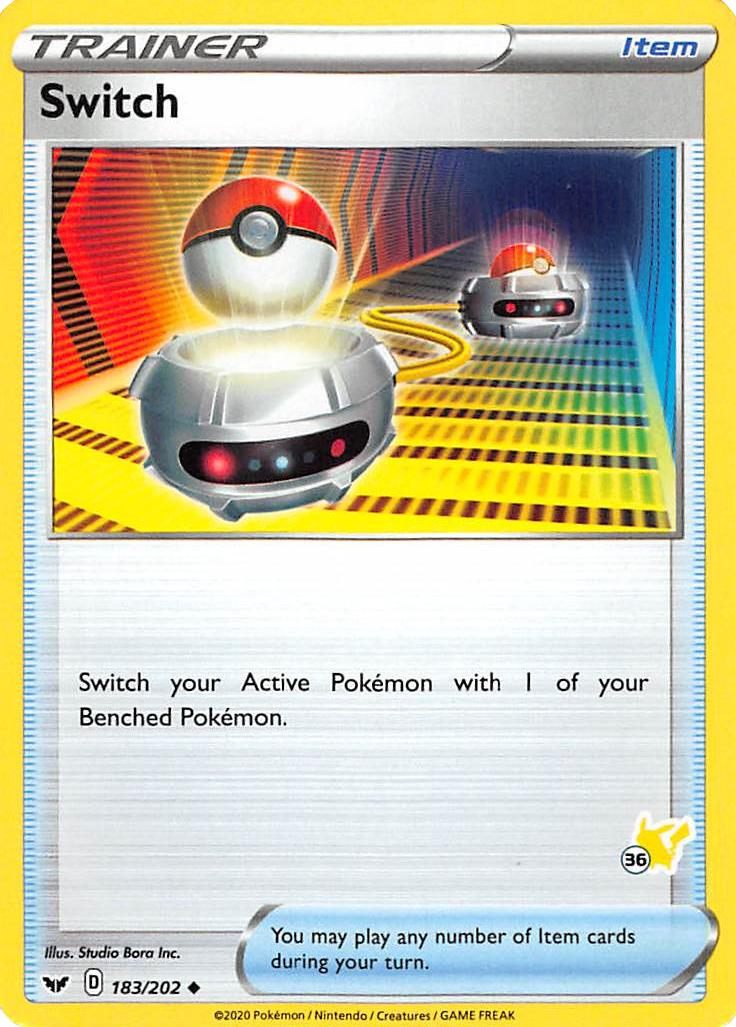 Switch (183/202) (Pikachu Stamp #36) [Battle Academy 2022] | Card Merchant Takapuna