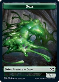 Ooze // Wurm (030) Double-Sided Token [Double Masters Tokens] | Card Merchant Takapuna