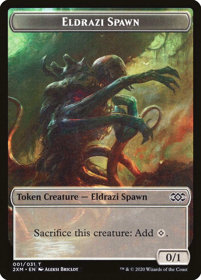 Eldrazi Spawn Token [Double Masters Tokens] | Card Merchant Takapuna