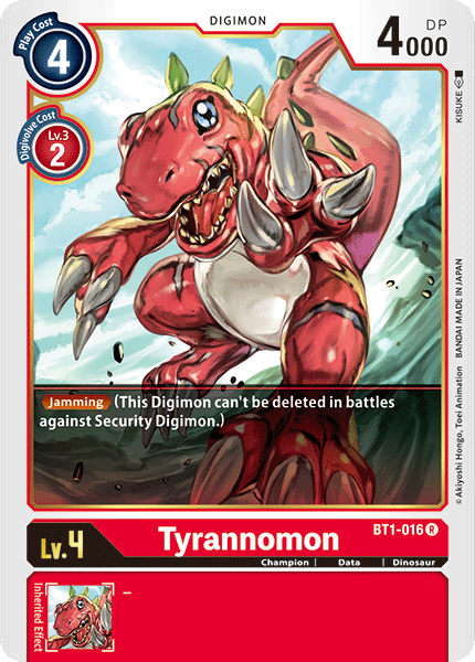 Tyrannomon [BT1-016] [Release Special Booster Ver.1.0] | Card Merchant Takapuna