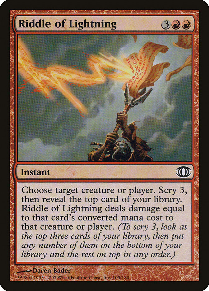 Riddle of Lightning [Future Sight] | Card Merchant Takapuna