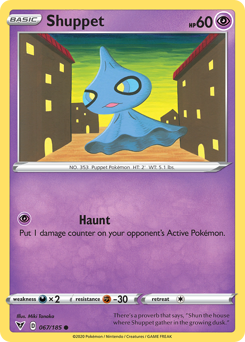 Shuppet (067/185) [Sword & Shield: Vivid Voltage] | Card Merchant Takapuna