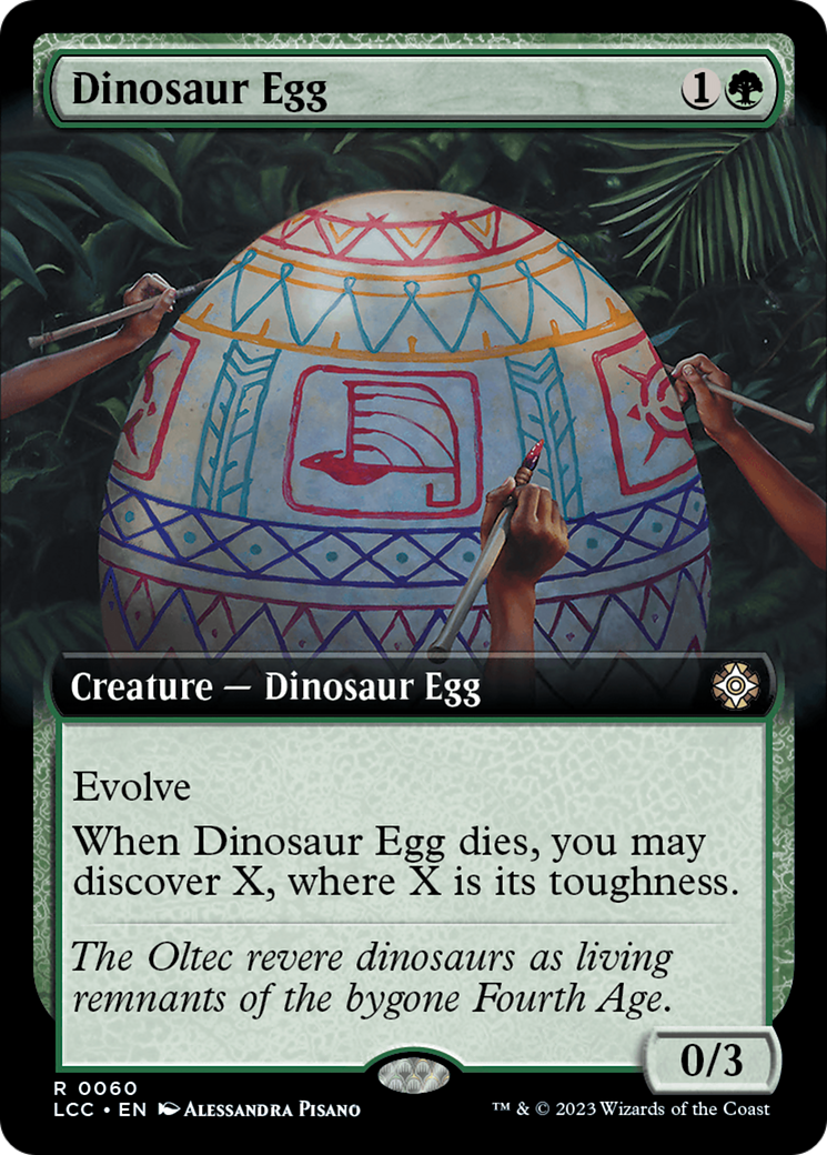 Dinosaur Egg (Extended Art) [The Lost Caverns of Ixalan Commander] | Card Merchant Takapuna