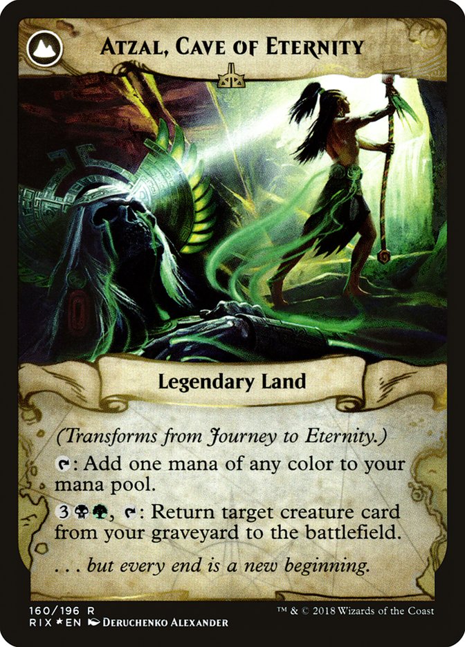 Journey to Eternity // Atzal, Cave of Eternity [Rivals of Ixalan Prerelease Promos] | Card Merchant Takapuna