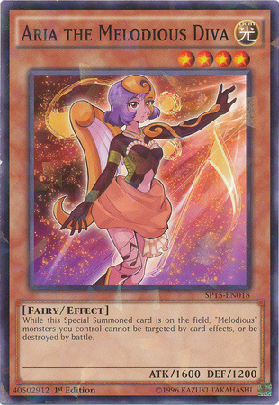 Aria the Melodious Diva [SP15-EN018] Shatterfoil Rare | Card Merchant Takapuna