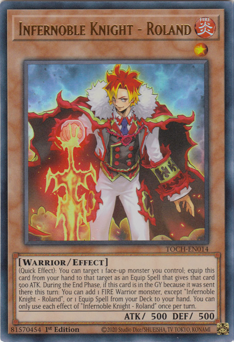 Infernoble Knight - Roland [TOCH-EN014] Ultra Rare | Card Merchant Takapuna