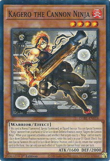 Kagero the Cannon Ninja [DABL-EN018] Common | Card Merchant Takapuna