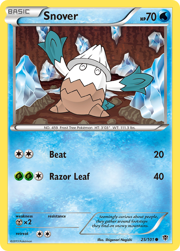 Snover (25/101) [Black & White: Plasma Blast] | Card Merchant Takapuna