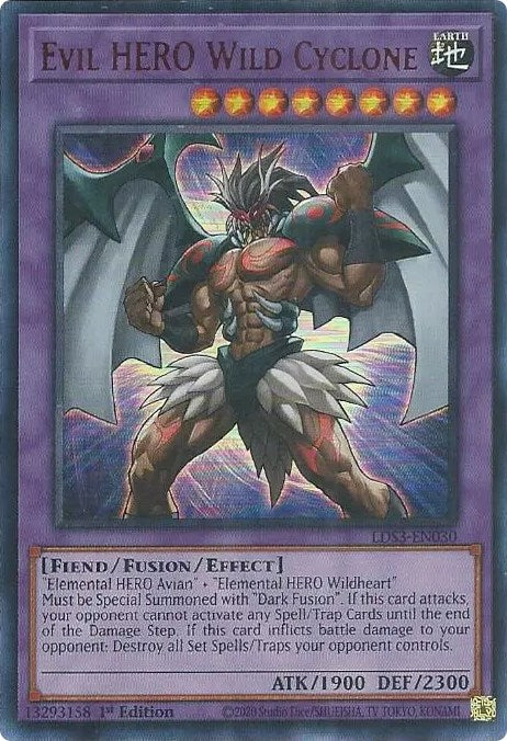 Evil HERO Wild Cyclone (Red) [LDS3-EN030] Ultra Rare | Card Merchant Takapuna