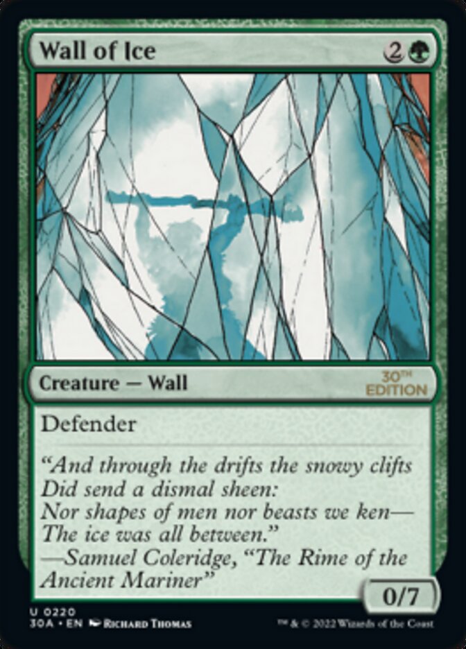 Wall of Ice [30th Anniversary Edition] | Card Merchant Takapuna