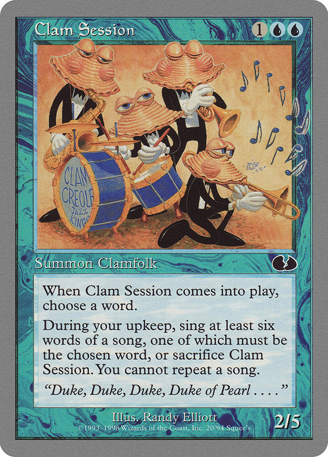 Clam Session [Unglued] | Card Merchant Takapuna