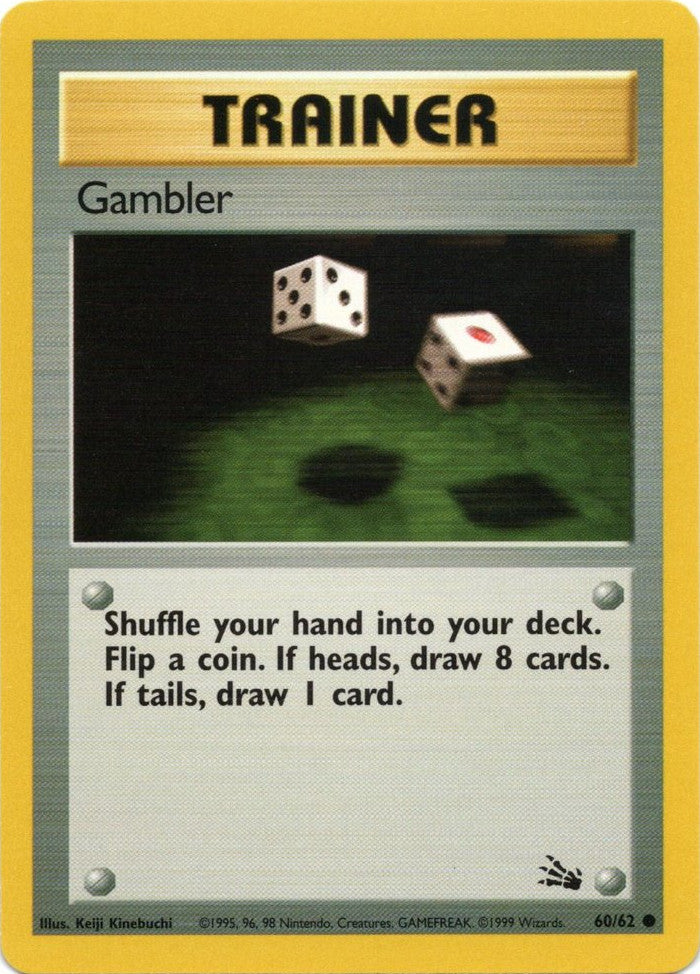 Gambler (60/62) [Fossil Unlimited] | Card Merchant Takapuna