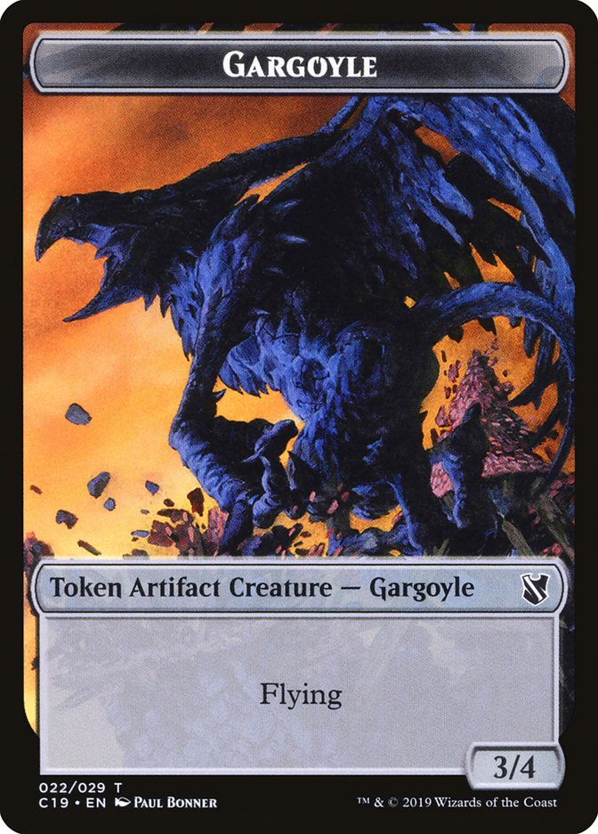 Gargoyle Token [Commander 2019 Tokens] | Card Merchant Takapuna