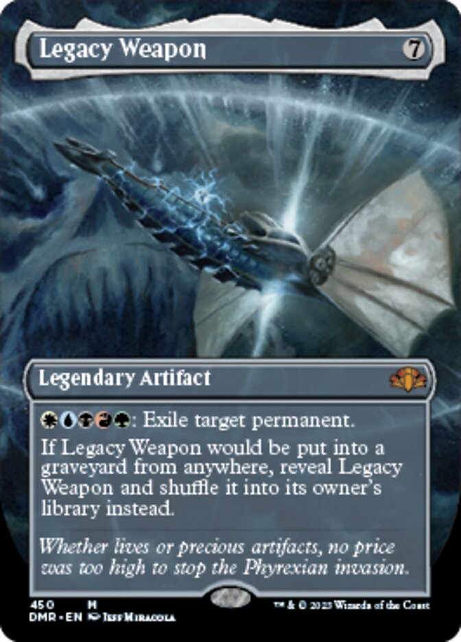 Legacy Weapon (Borderless Alternate Art) [Dominaria Remastered] | Card Merchant Takapuna