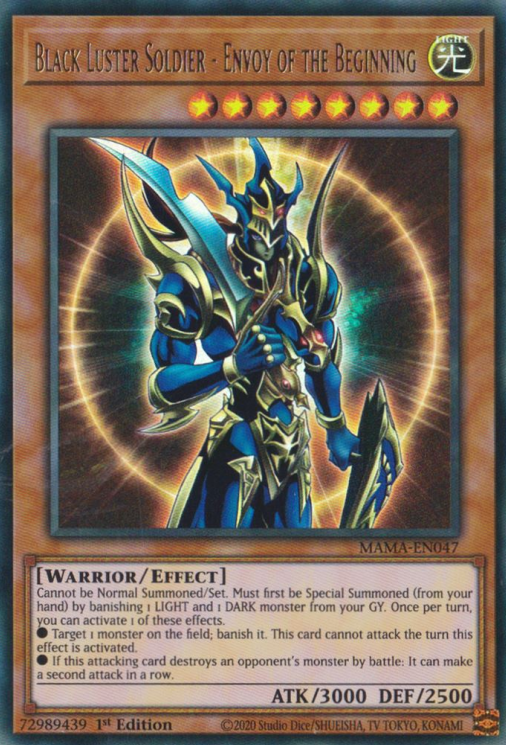 Black Luster Soldier - Envoy of the Beginning [MAMA-EN047] Ultra Rare | Card Merchant Takapuna