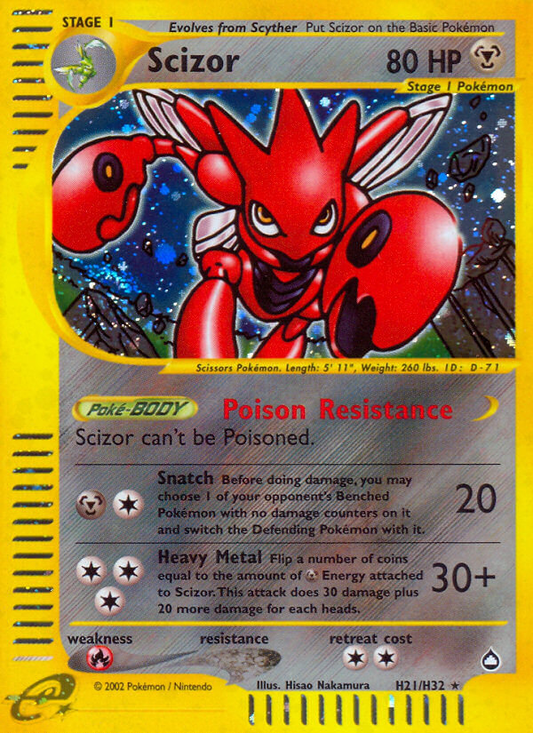 Scizor (H21/H32) [Aquapolis] | Card Merchant Takapuna