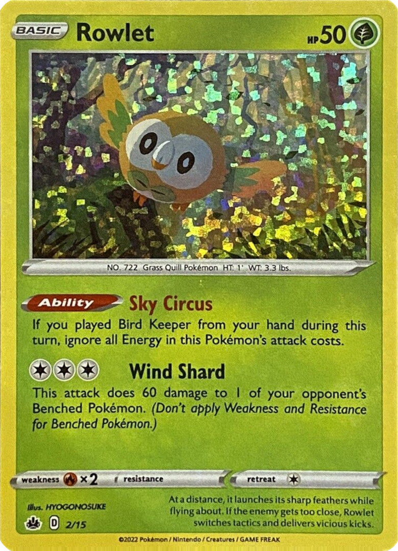 Rowlet (2/15) [McDonald's Promos: Match Battle] | Card Merchant Takapuna