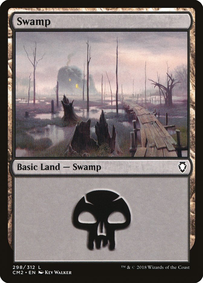 Swamp (298) [Commander Anthology Volume II] | Card Merchant Takapuna