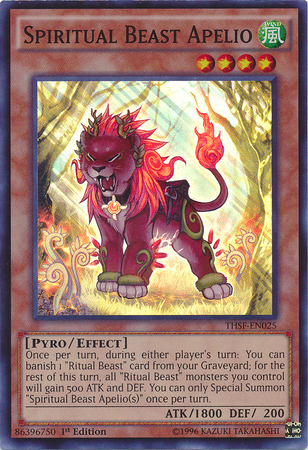 Spiritual Beast Apelio [THSF-EN025] Super Rare | Card Merchant Takapuna