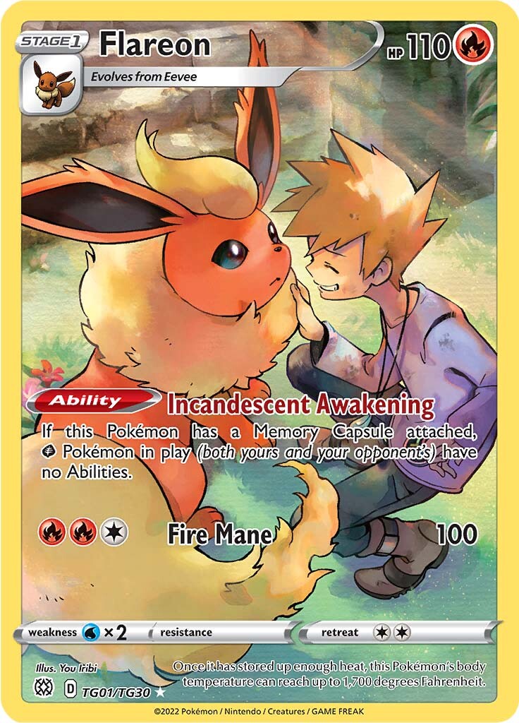 Flareon (TG01/TG30) [Sword & Shield: Brilliant Stars] | Card Merchant Takapuna