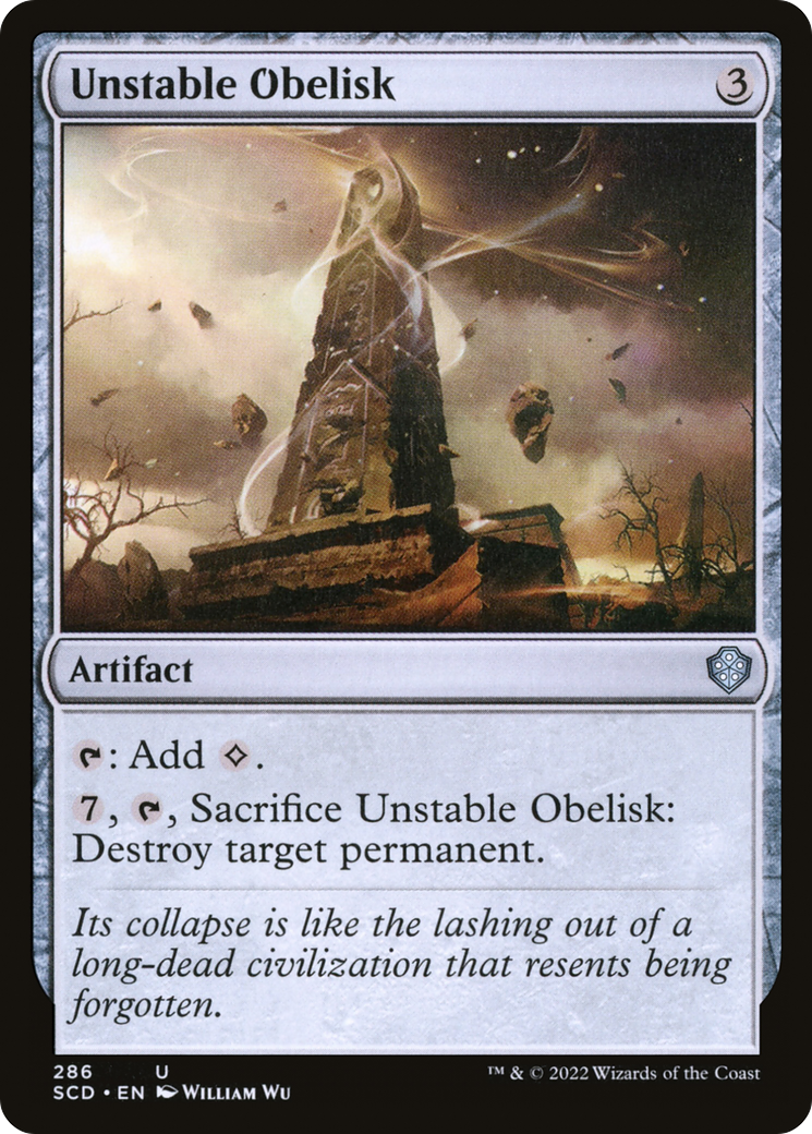 Unstable Obelisk [Starter Commander Decks] | Card Merchant Takapuna