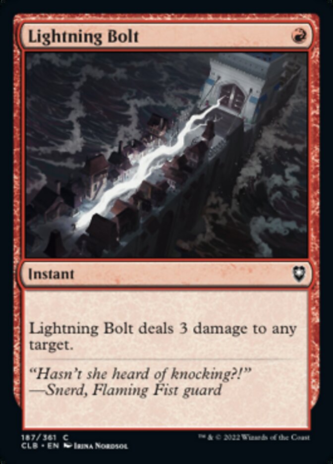 Lightning Bolt [Commander Legends: Battle for Baldur's Gate] | Card Merchant Takapuna