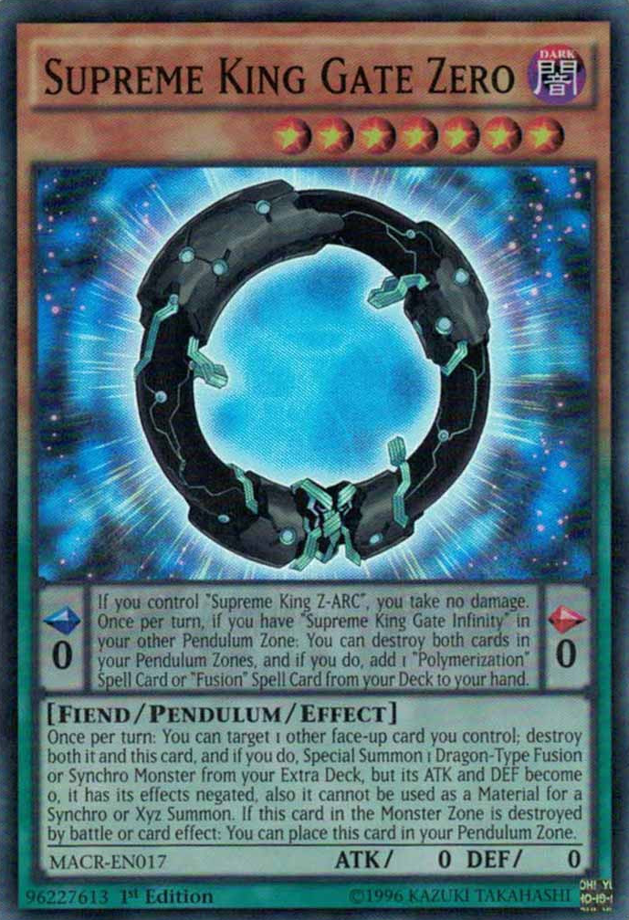 Supreme King Gate Zero [MACR-EN017] Super Rare | Card Merchant Takapuna