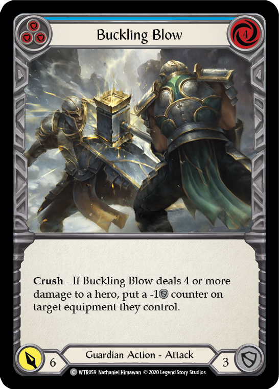 Buckling Blow (Blue) [U-WTR059] (Welcome to Rathe Unlimited)  Unlimited Normal | Card Merchant Takapuna