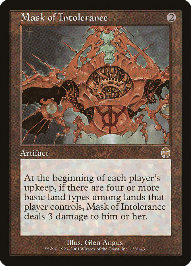 Mask of Intolerance [Apocalypse] | Card Merchant Takapuna