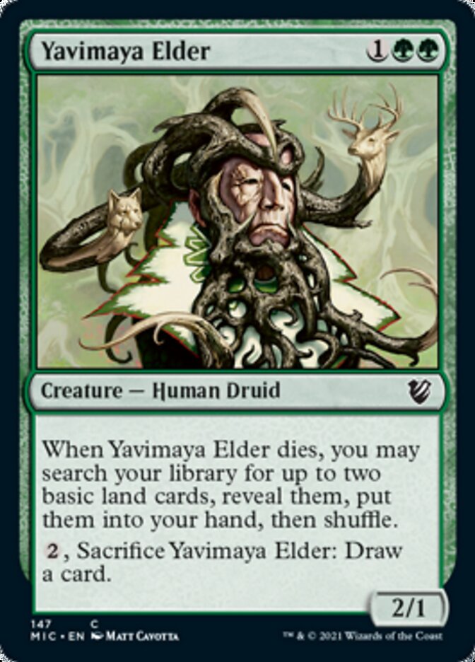 Yavimaya Elder [Innistrad: Midnight Hunt Commander] | Card Merchant Takapuna