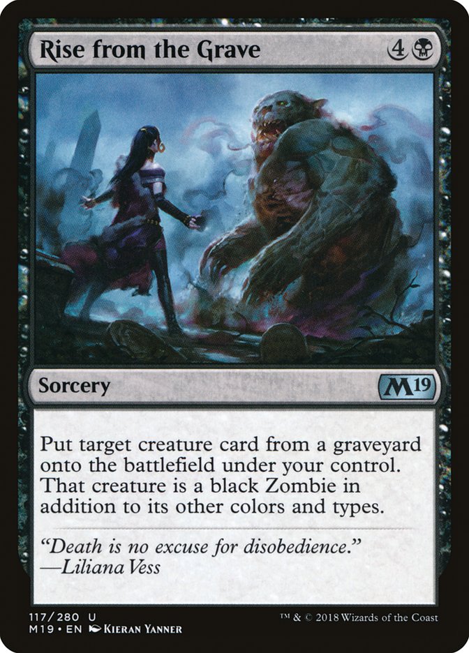 Rise from the Grave [Core Set 2019] | Card Merchant Takapuna