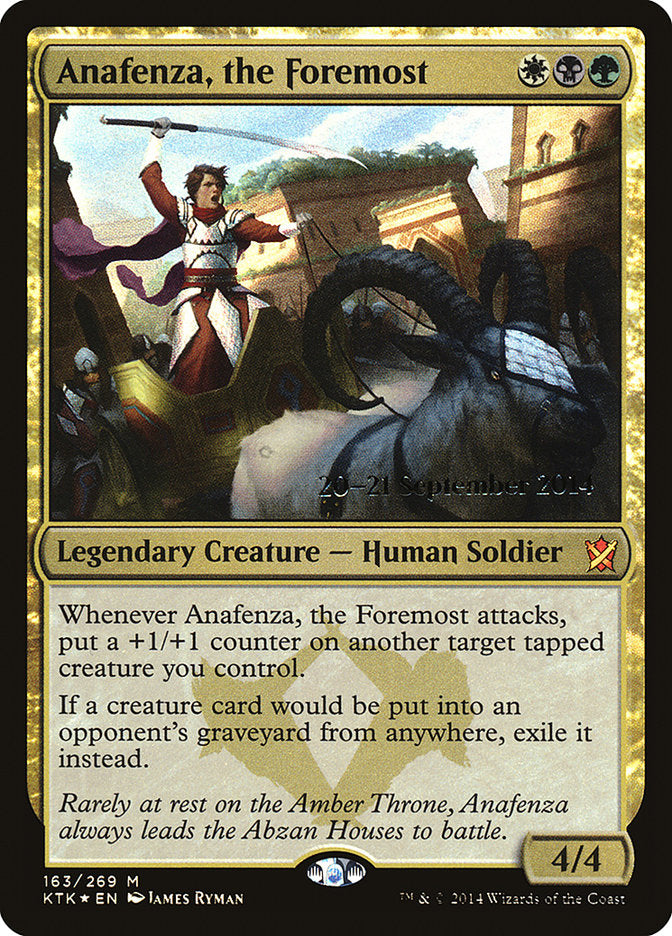 Anafenza, the Foremost [Khans of Tarkir Prerelease Promos] | Card Merchant Takapuna