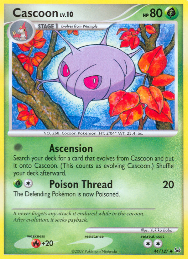 Cascoon (44/127) [Platinum: Base Set] | Card Merchant Takapuna