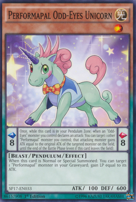 Performapal Odd-Eyes Unicorn [SP17-EN033] Common | Card Merchant Takapuna