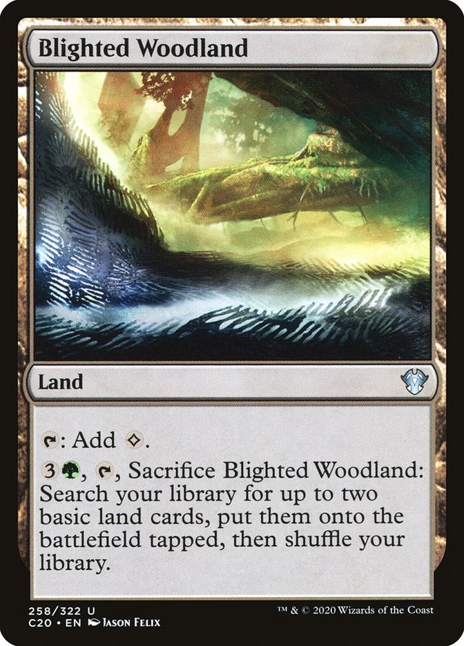 Blighted Woodland [Commander 2020] | Card Merchant Takapuna