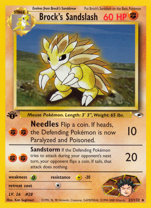 Brock's Sandslash (23/132) [Gym Heroes 1st Edition] | Card Merchant Takapuna