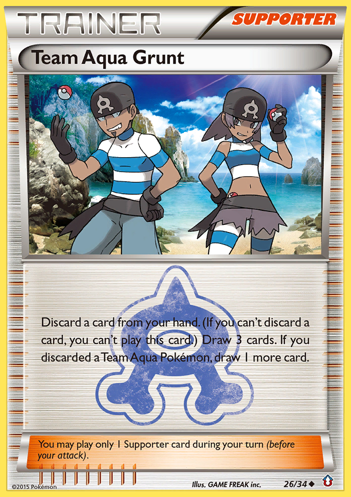 Team Aqua Grunt (26/34) [XY: Double Crisis] | Card Merchant Takapuna