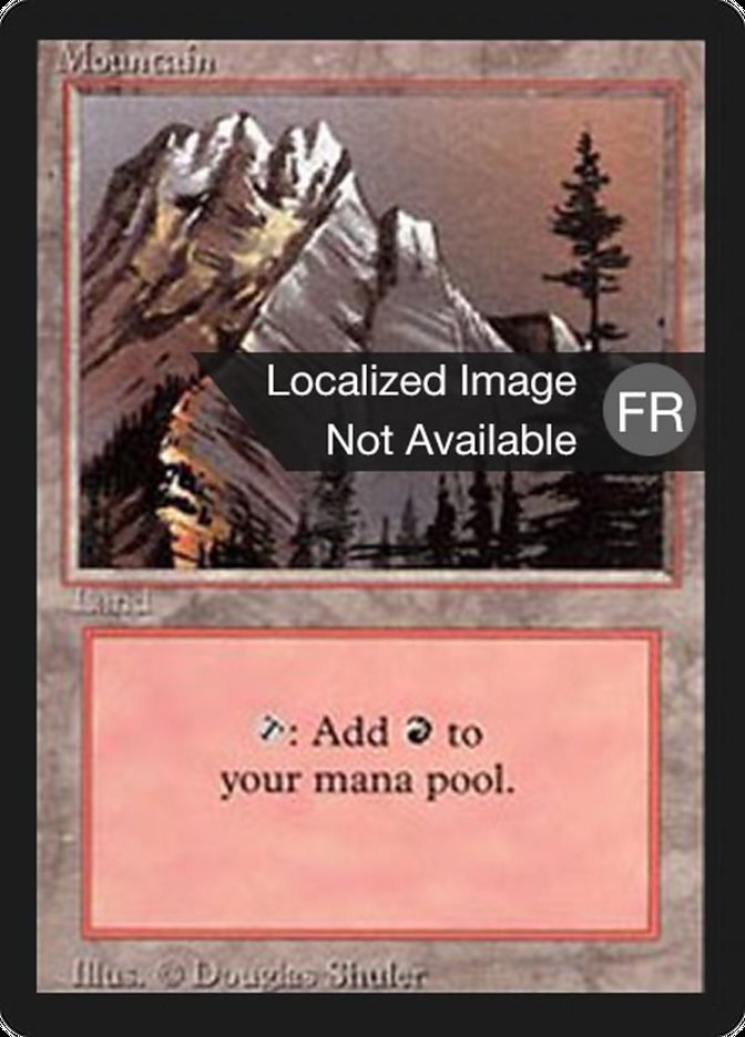 Mountain (A) [Foreign Black Border] | Card Merchant Takapuna