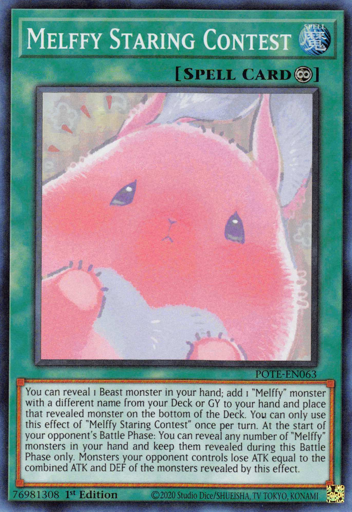 Melffy Staring Contest [POTE-EN063] Super Rare | Card Merchant Takapuna