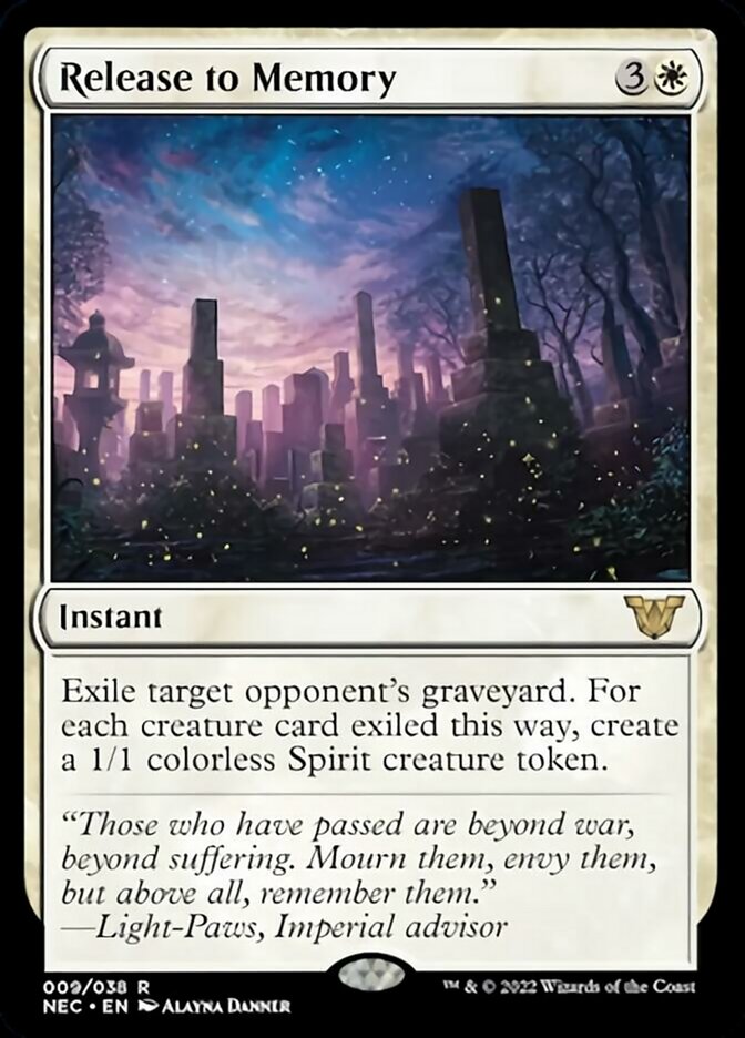 Release to Memory [Kamigawa: Neon Dynasty Commander] | Card Merchant Takapuna