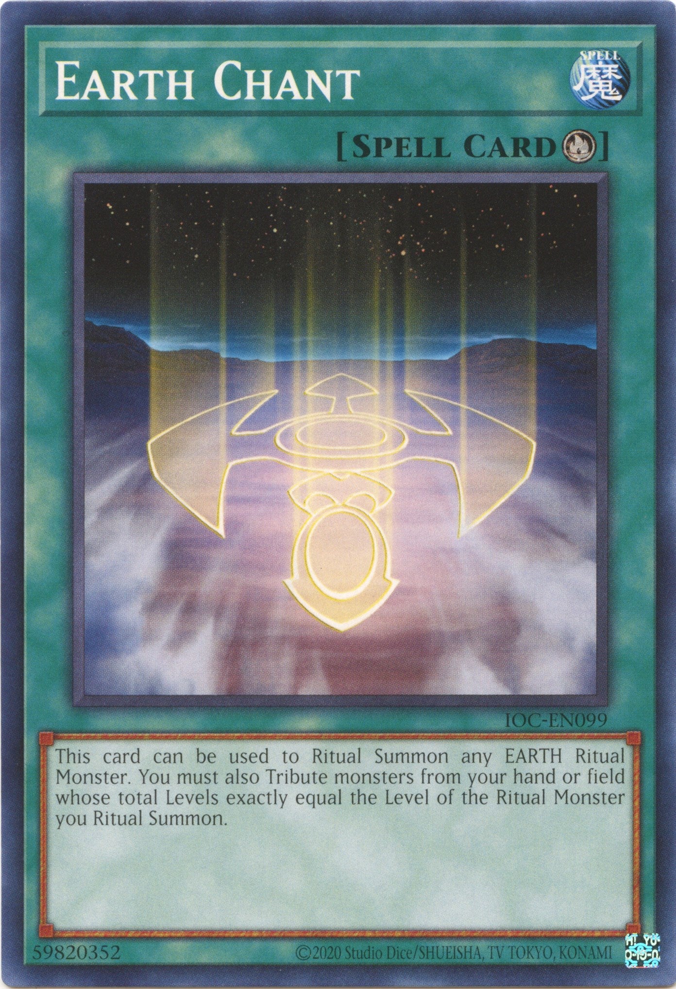 Earth Chant (25th Anniversary) [IOC-EN099] Common | Card Merchant Takapuna