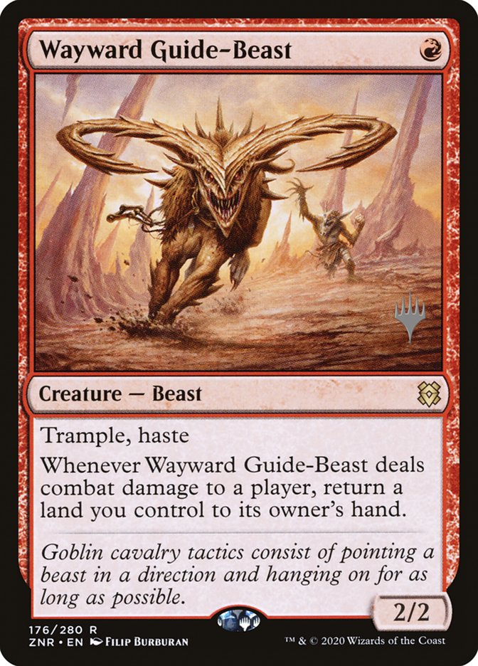 Wayward Guide-Beast (Promo Pack) [Zendikar Rising Promos] | Card Merchant Takapuna