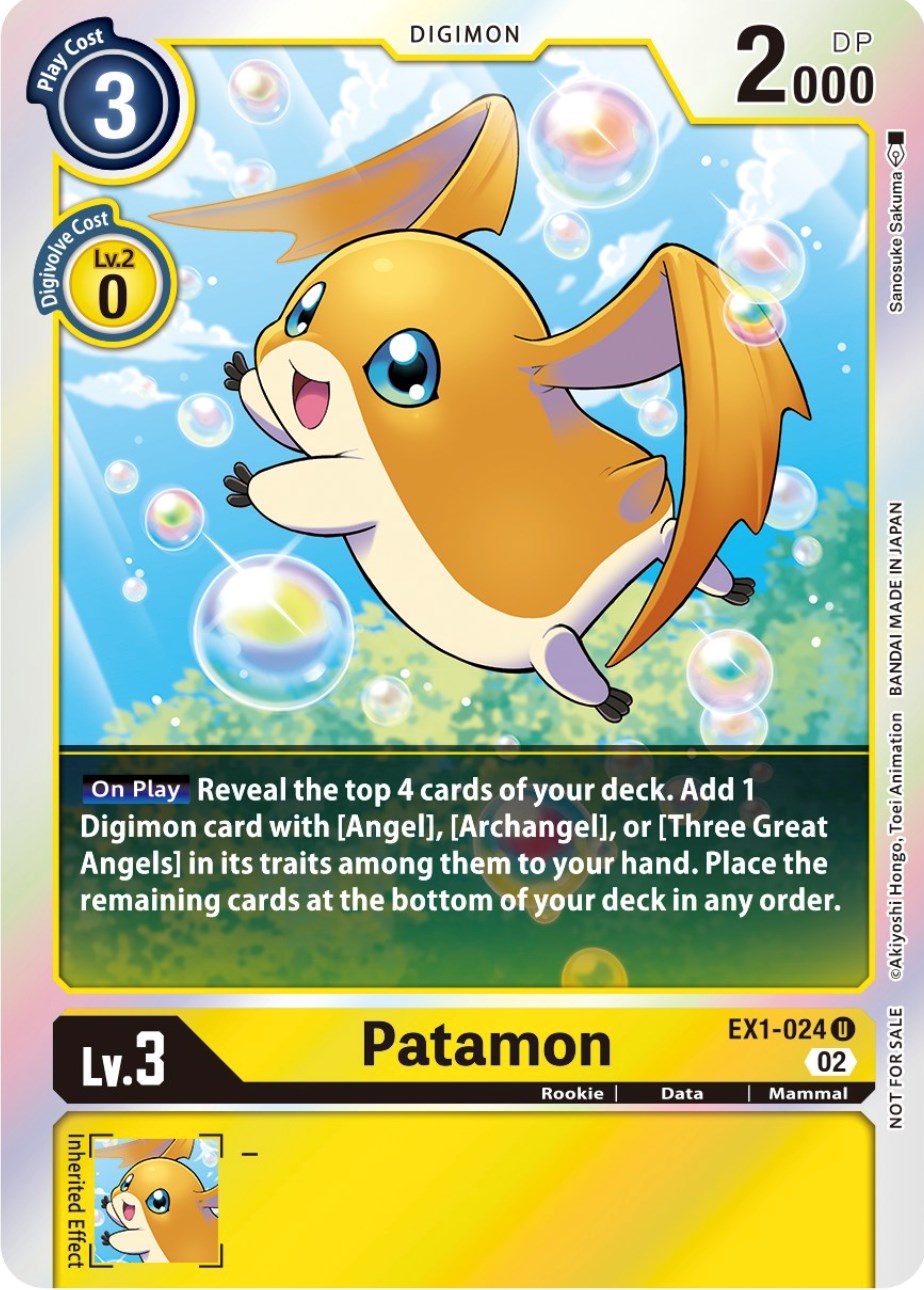 Patamon [EX1-024] (Official Tournament Pack Vol.8) [Classic Collection Promos] | Card Merchant Takapuna