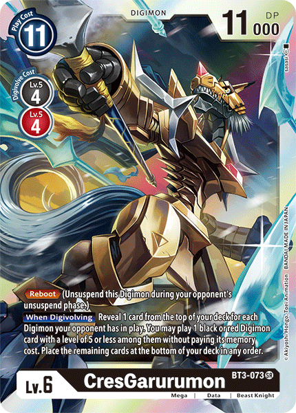 CresGarurumon [BT3-073] [Release Special Booster Ver.1.5] | Card Merchant Takapuna