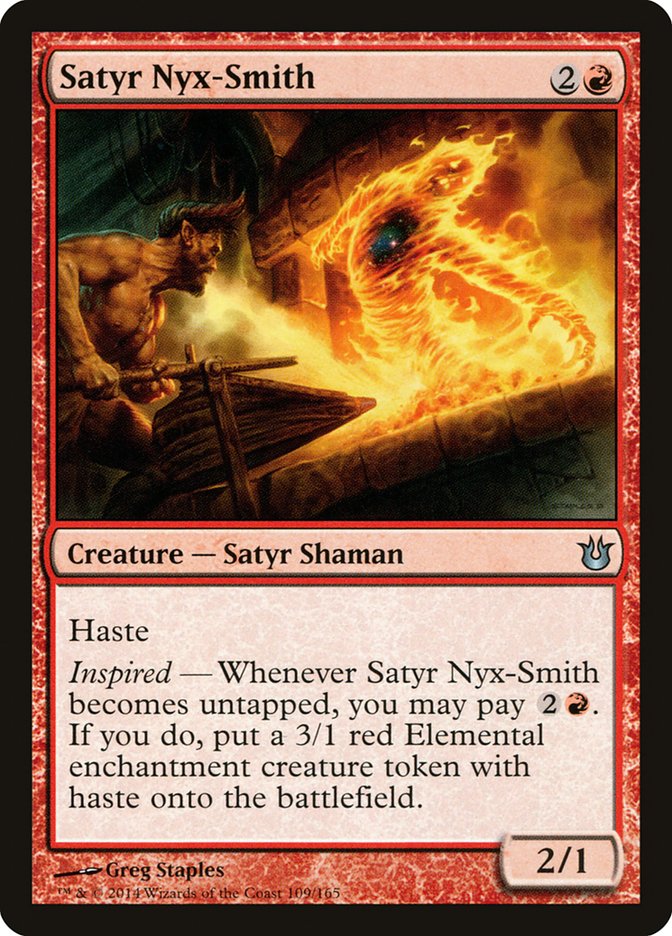 Satyr Nyx-Smith [Born of the Gods] | Card Merchant Takapuna