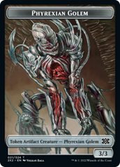 Drake // Phyrexian Golem Double-Sided Token [Double Masters 2022 Tokens] | Card Merchant Takapuna