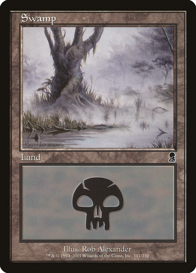 Swamp (341) [Odyssey] | Card Merchant Takapuna