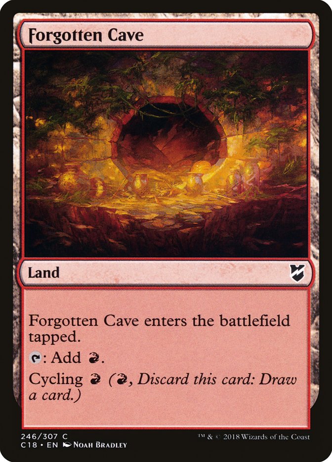 Forgotten Cave [Commander 2018] | Card Merchant Takapuna