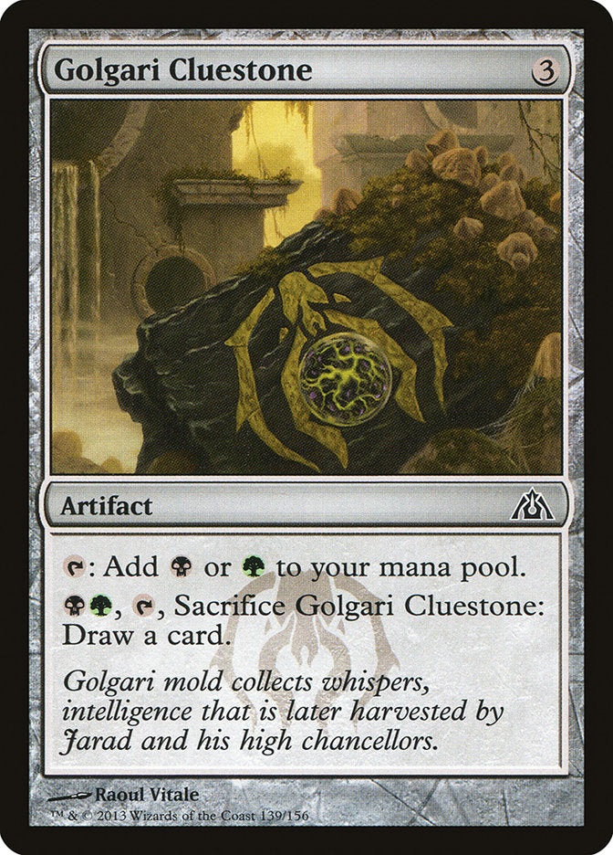 Golgari Cluestone [Dragon's Maze] | Card Merchant Takapuna