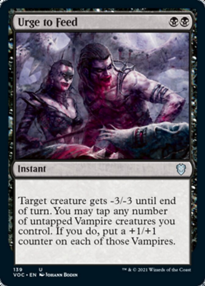 Urge to Feed [Innistrad: Crimson Vow Commander] | Card Merchant Takapuna